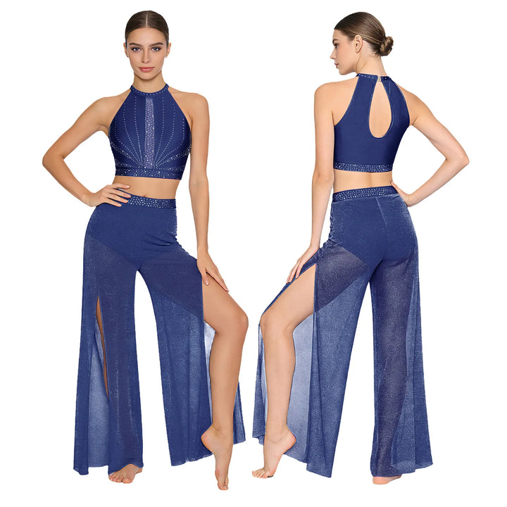 Ensemble Back Hollow-out Top pantalon Tracy