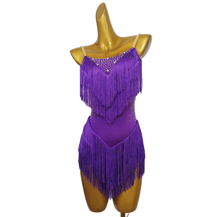 Robe danse Latine Alma violet