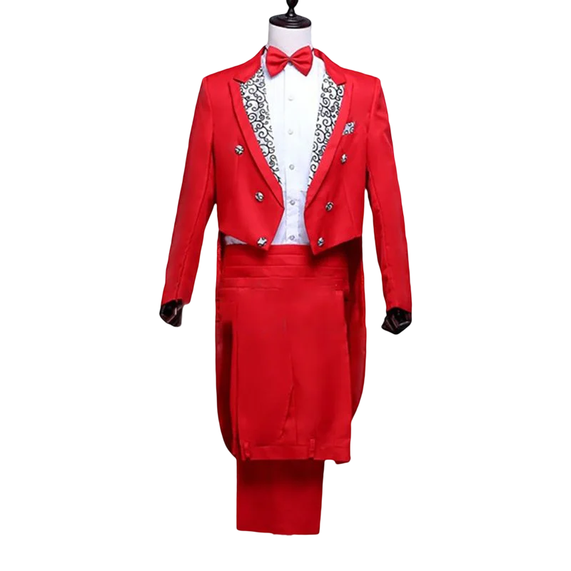 Ensemble Veste queue de pie avec Pantalon 3 coloris au choix