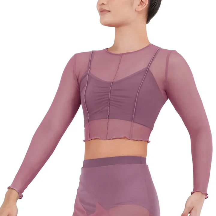 Top court manches longues avec brassière Ewen