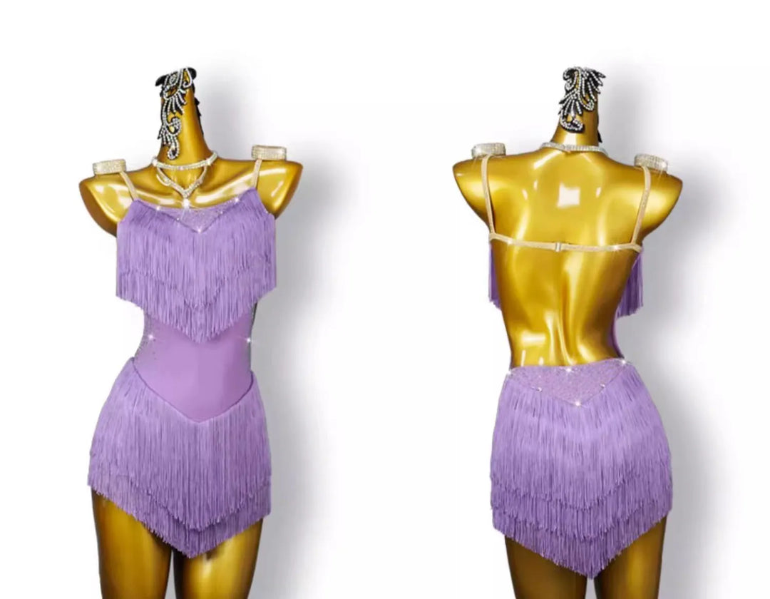 Robe danse Latine Alma violet