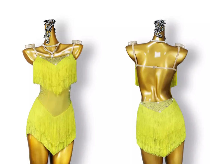 Robe danse Latine franges Alma