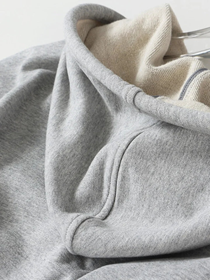 Sweat capuche polaire Crop manches longues avec top