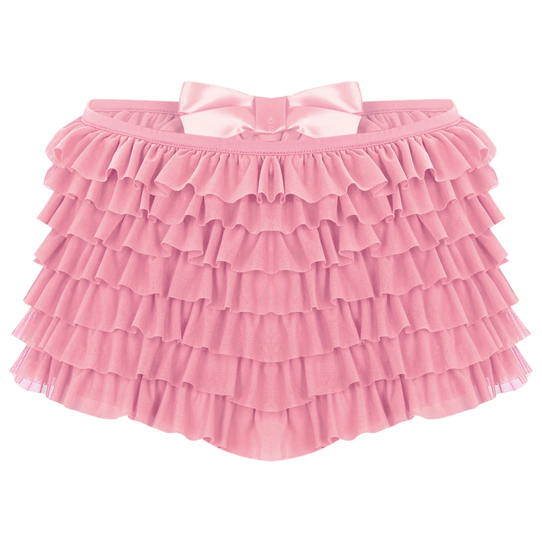 Pantie short court à volants