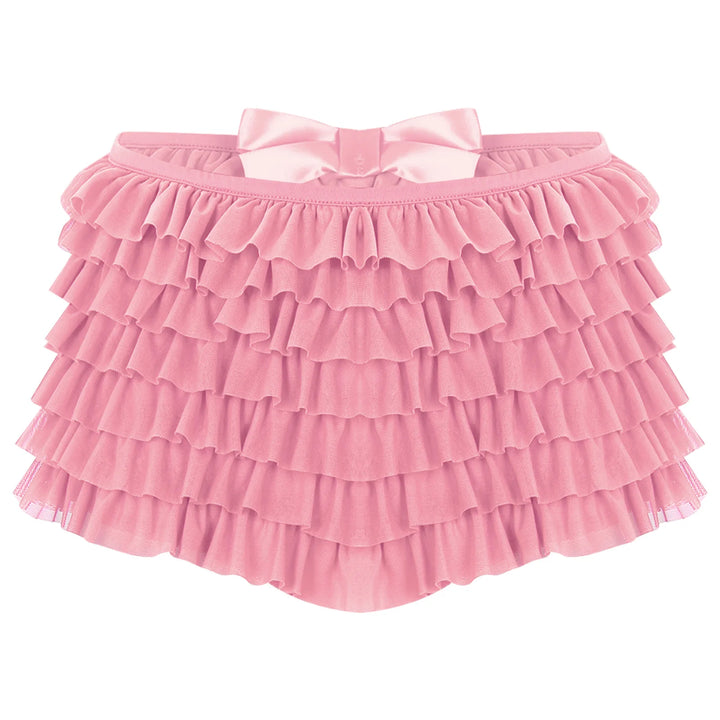 Pantie short court à volants
