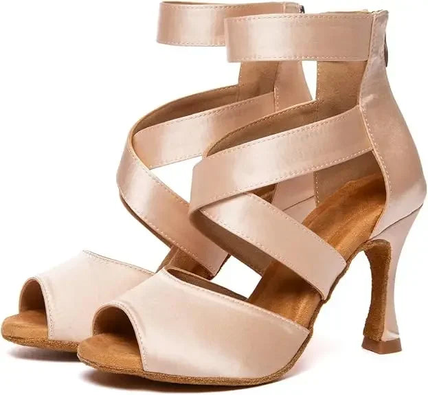 Chaussures de danse satin Morane Talons de 5.5 à 8.5cm