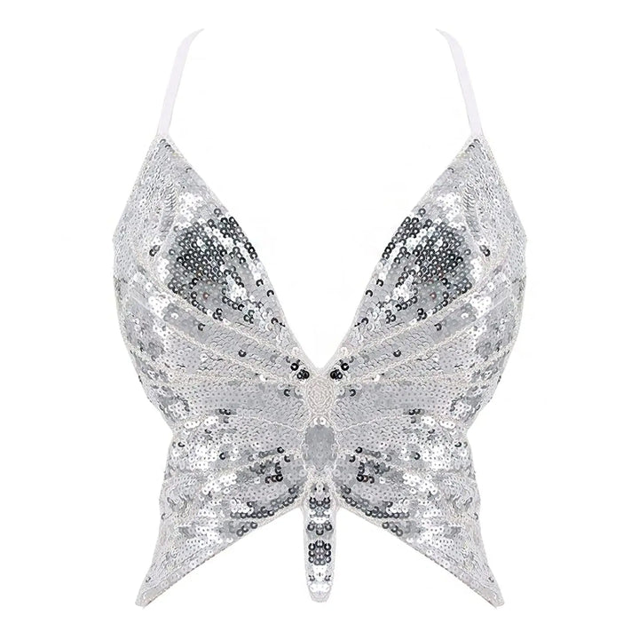 Bustier Paillettes Papillon