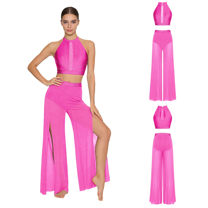 Ensemble Back Hollow-out Top pantalon Tracy