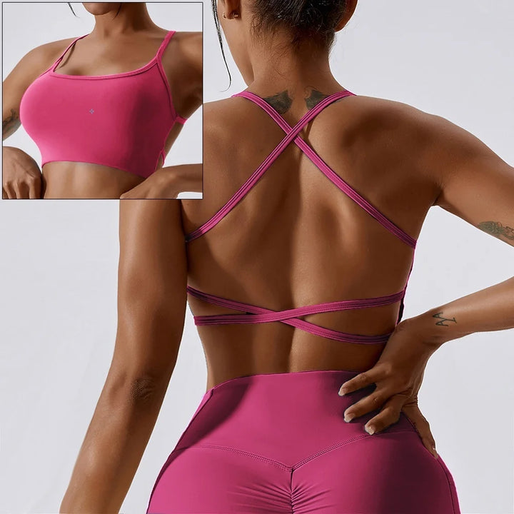 Brassière Elena fines bretelles croisées dos