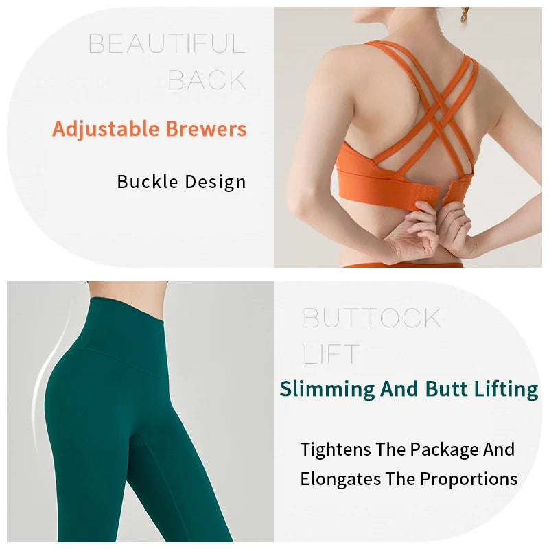 Ensemble 2 pcs Emma Brassière dos ajustable et legging