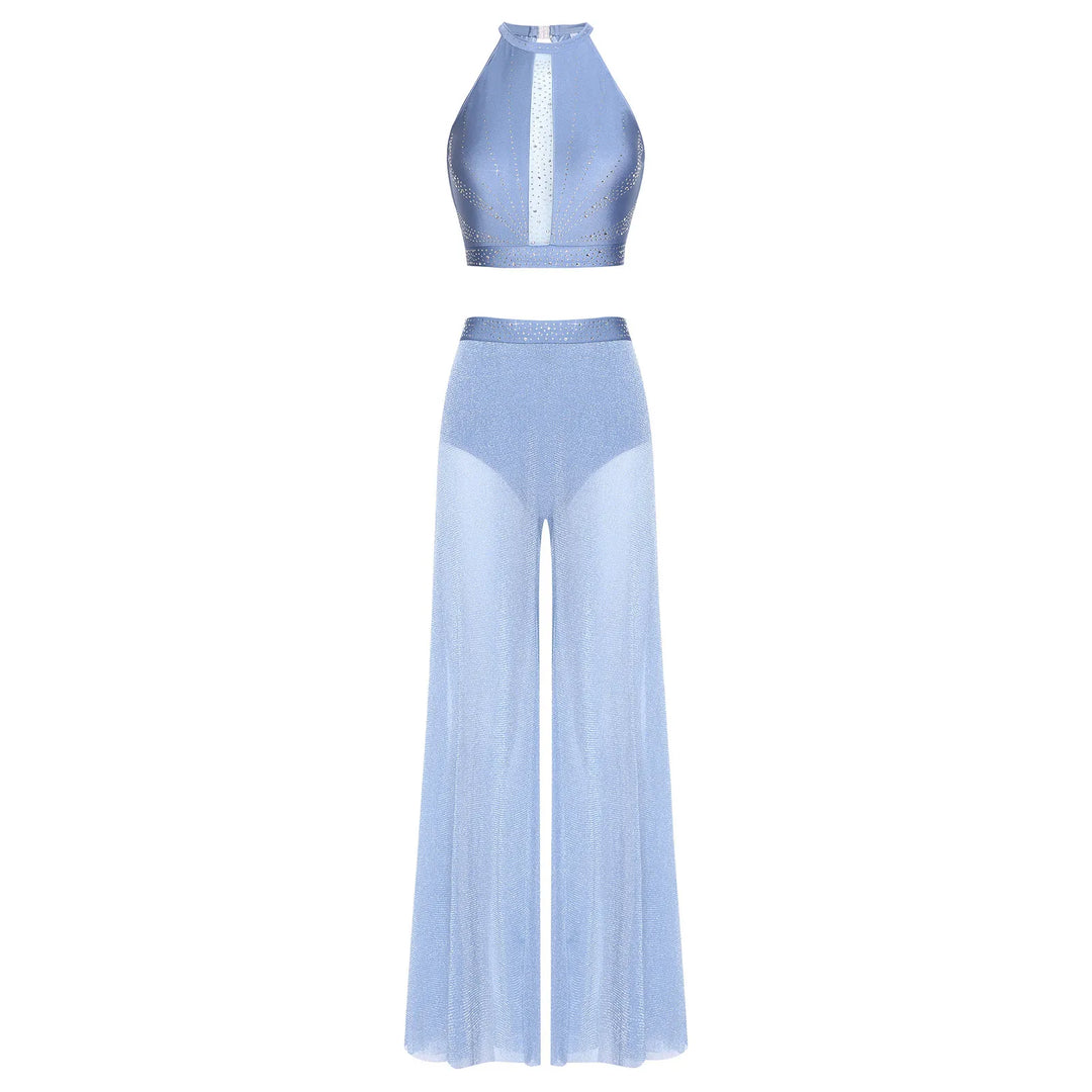 Ensemble Back Hollow-out Top pantalon Tracy