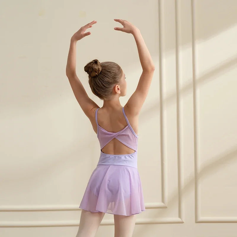 Justaucorps bretelles avec jupette Kylie