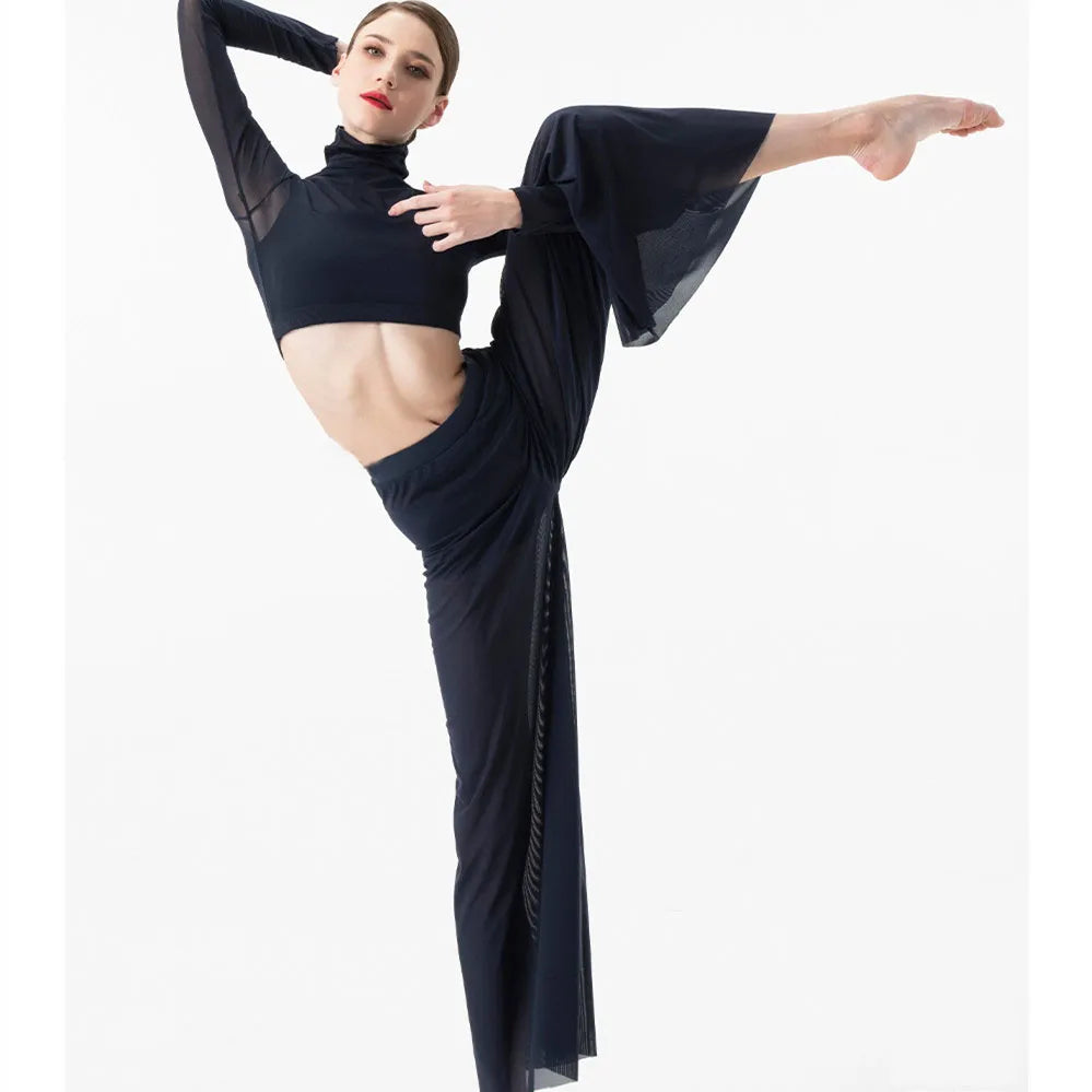 Top & pantalon large Solange en maille