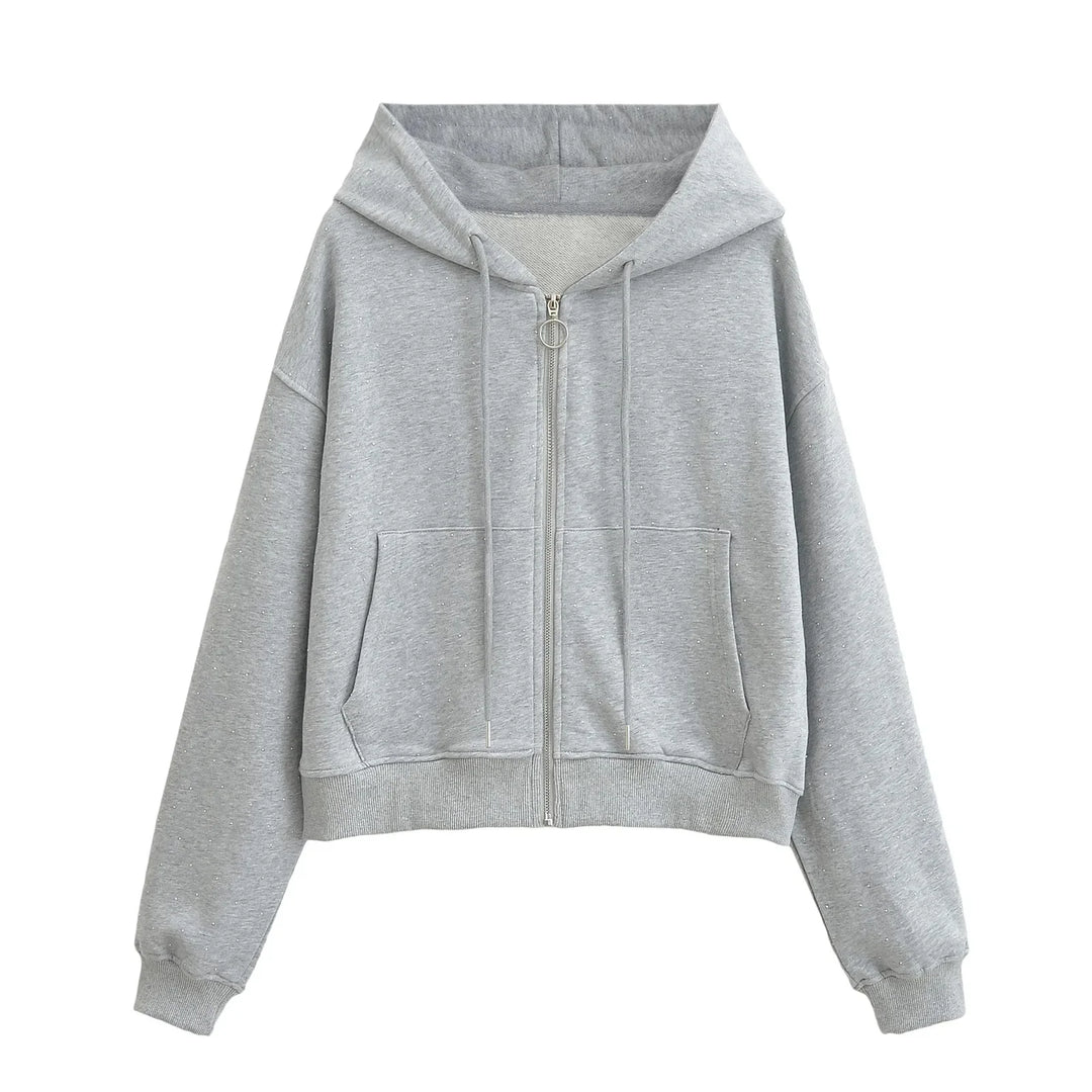 Veste Sweat loose capuche et zip