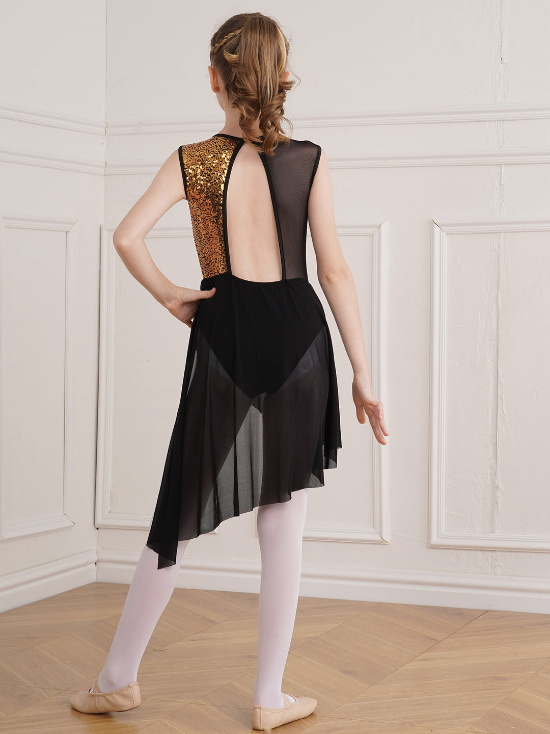 Robe sans manche avec sequins officier Ellie