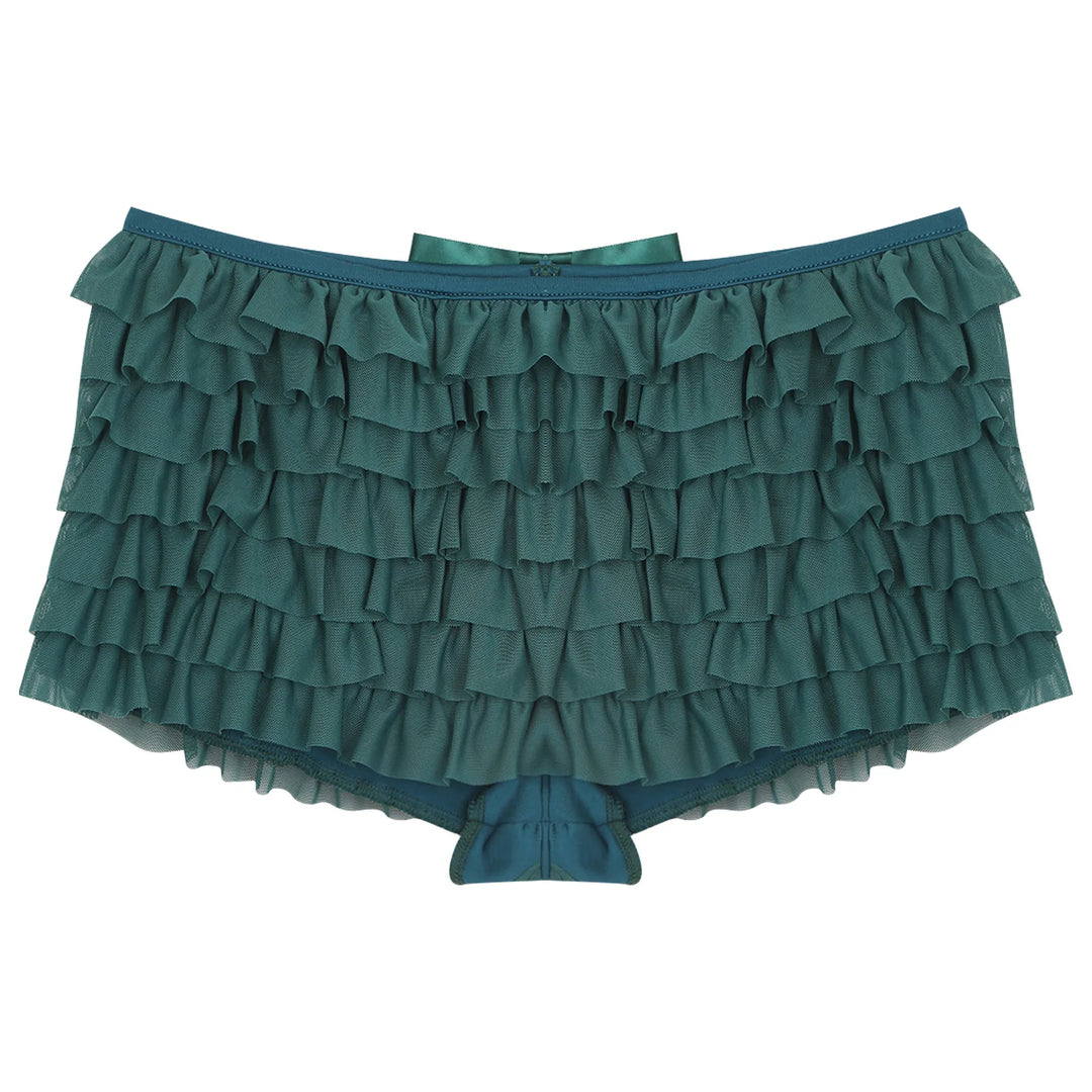 Pantie short court à volants
