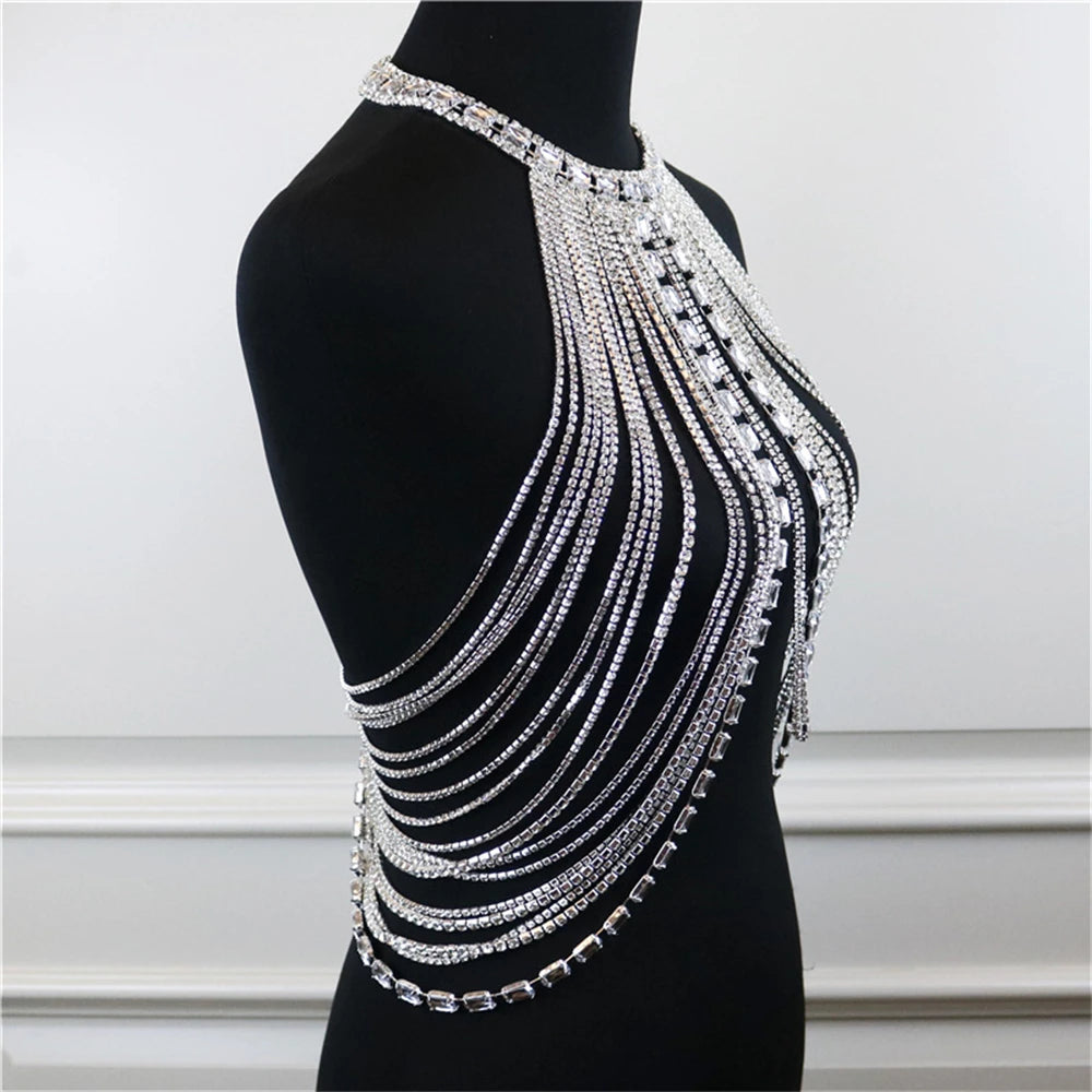 Rhinestone Body Chain Jewelry
