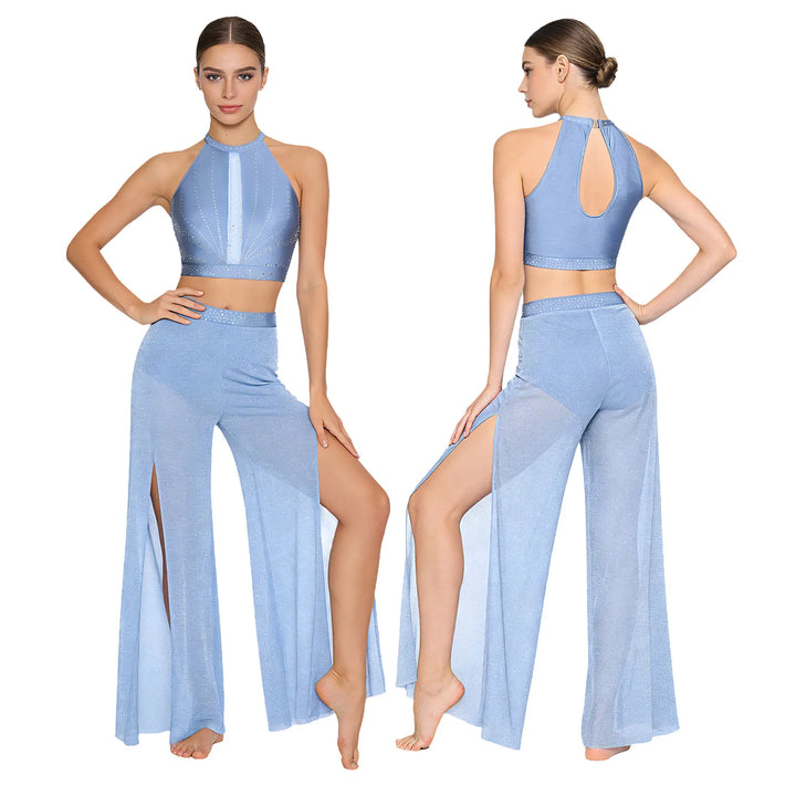 Ensemble Back Hollow-out Top pantalon Tracy