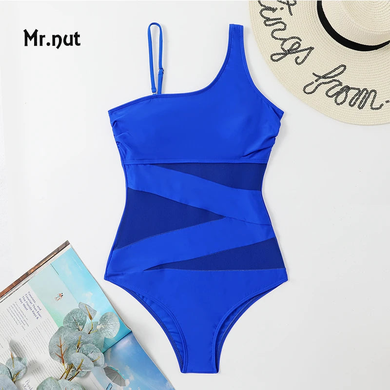 Justaucorps asymétrique bretelle 1 épaule Saniyah