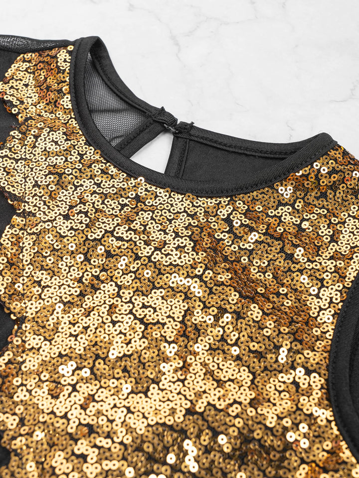 Robe sans manche avec sequins officier Ellie