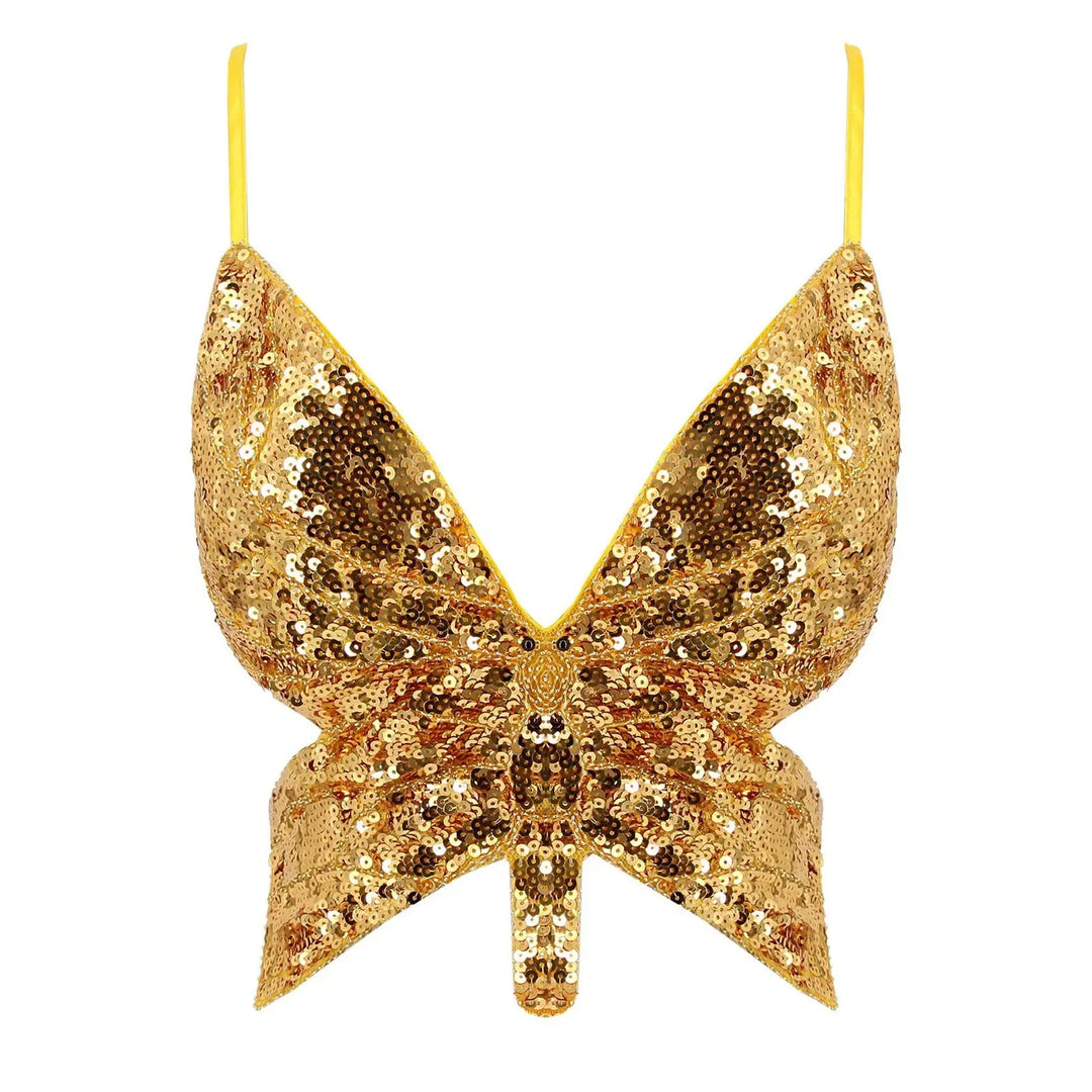 Bustier Paillettes Papillon