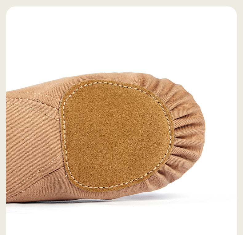 Chaussons jazz toile stretch bi-semelle