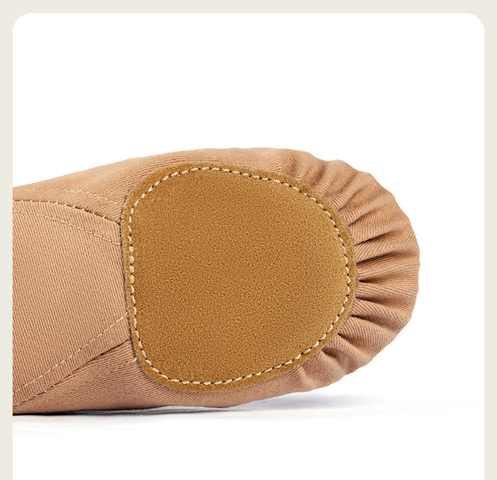 Chaussons jazz toile stretch bi-semelle