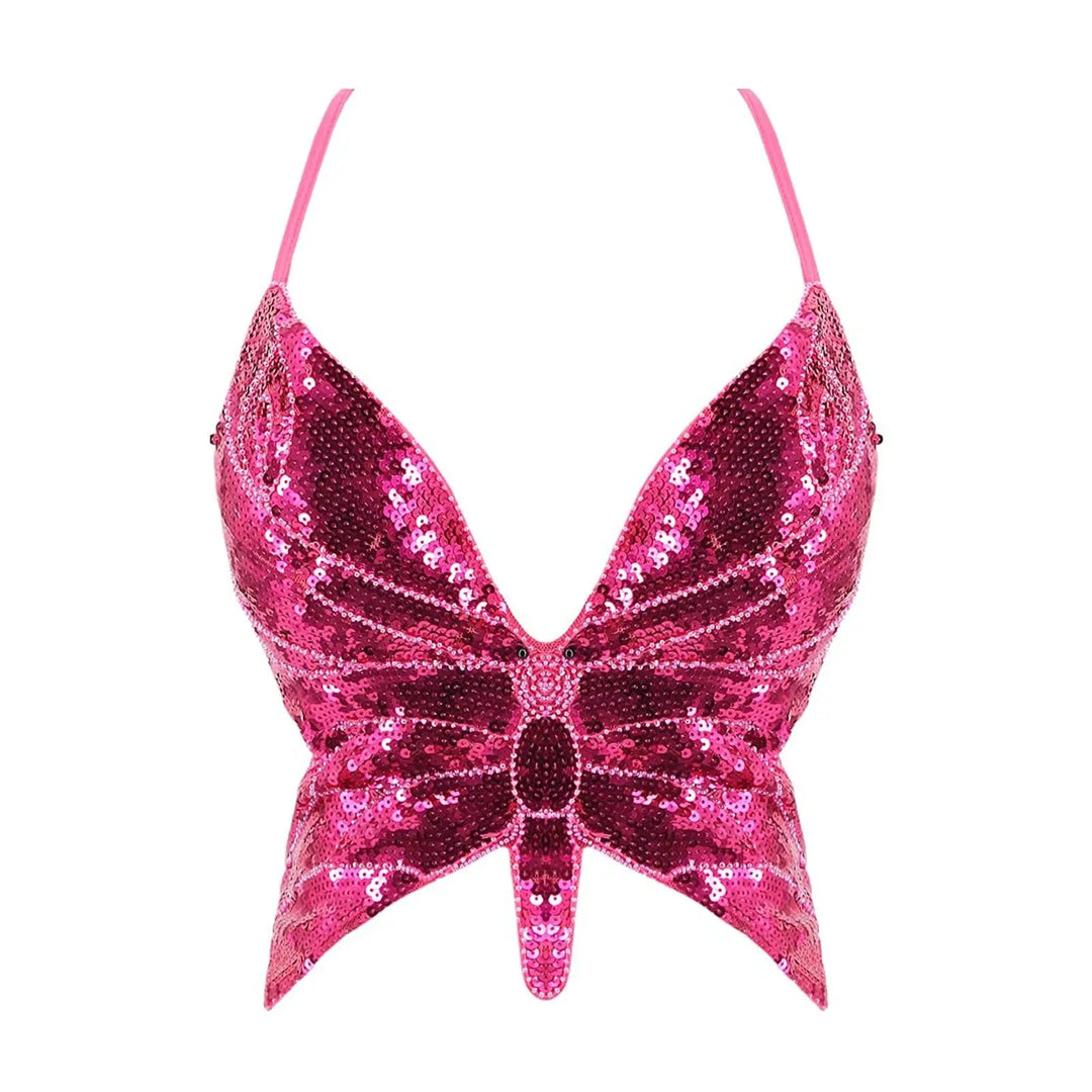 Bustier Paillettes Papillon