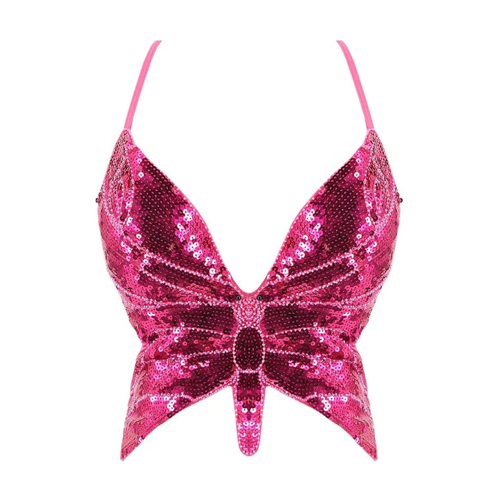 Bustier Paillettes Papillon