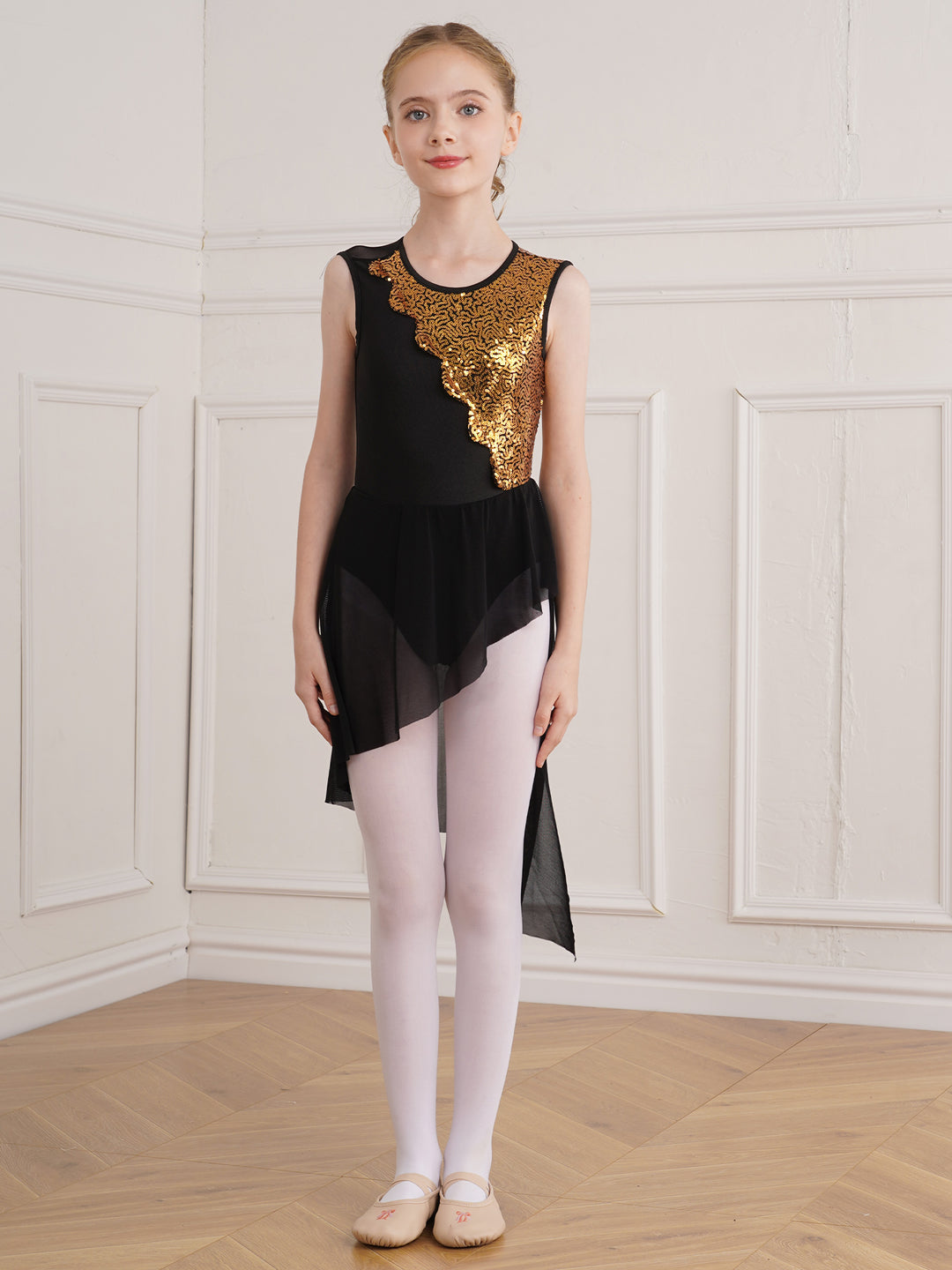 Robe sans manche avec sequins officier Ellie