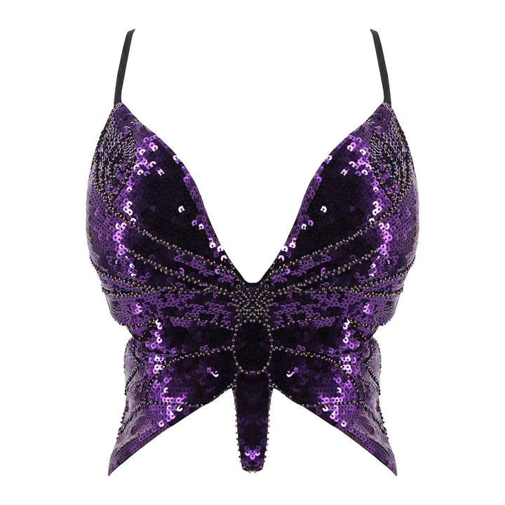Bustier Paillettes Papillon