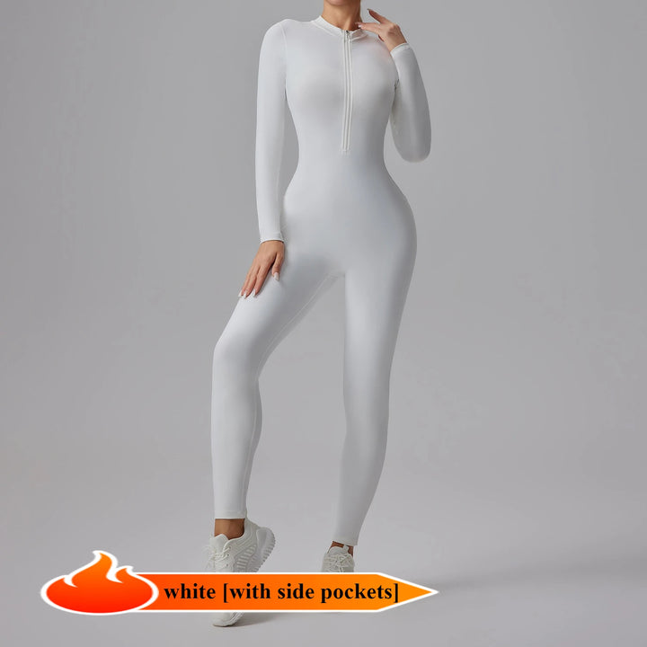 Combinaison manches longues avec Zip Elowen