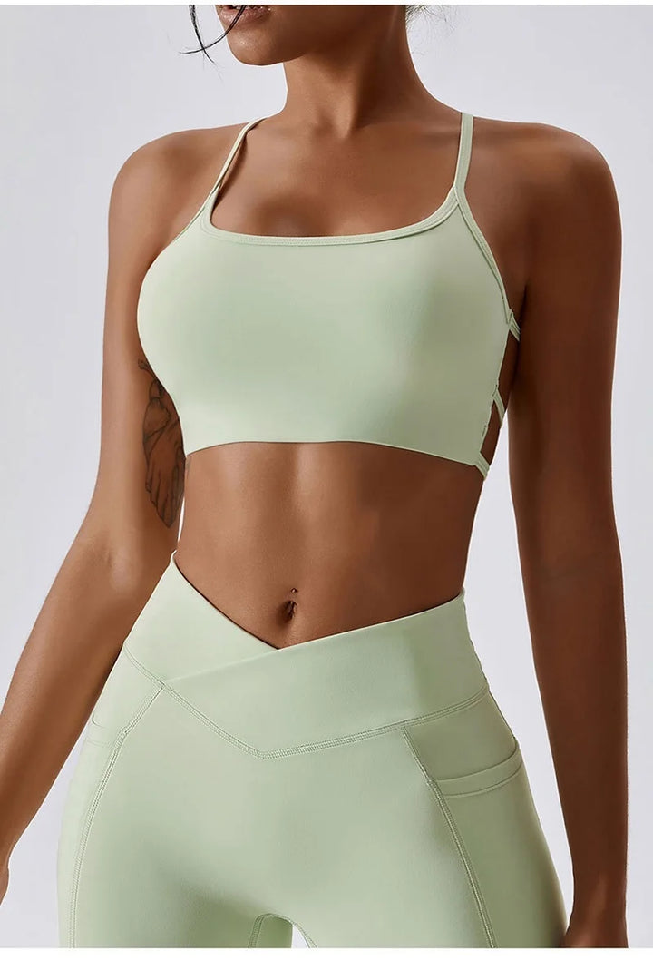 Brassière Elena fines bretelles croisées dos