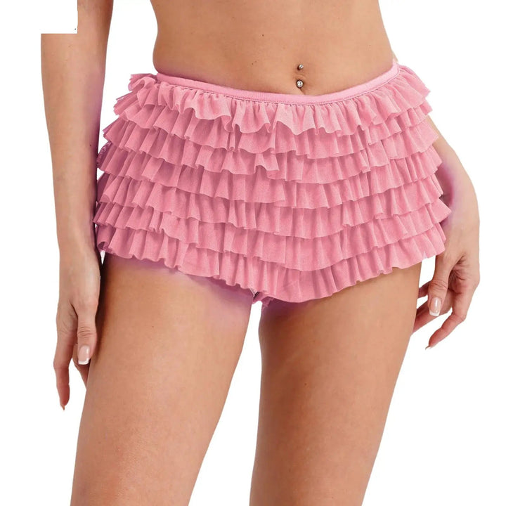 Pantie short court à volants