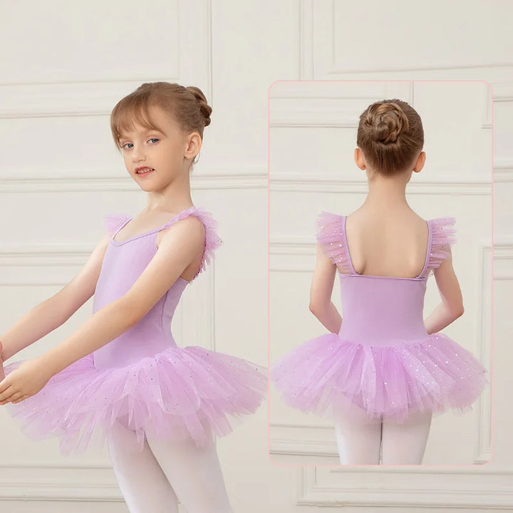 Justaucorps tutu paillettes avec bretelles fantaisie Elen