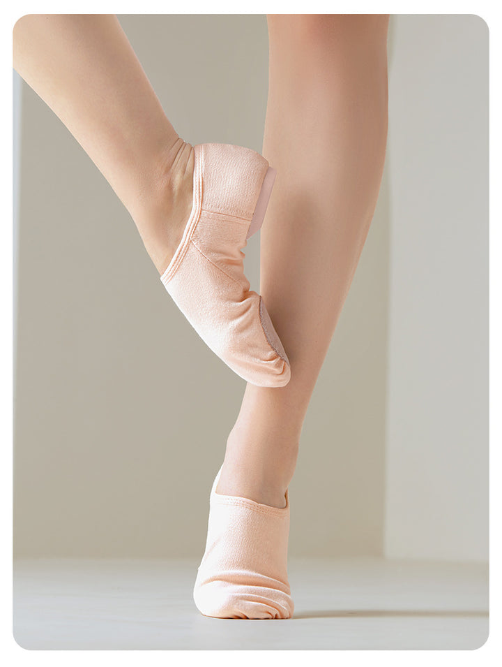 Chaussons jazz toile stretch bi-semelle