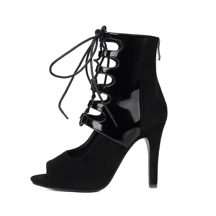 Bottines danse Carine semelle suede Talons de 7.5 à 11cm