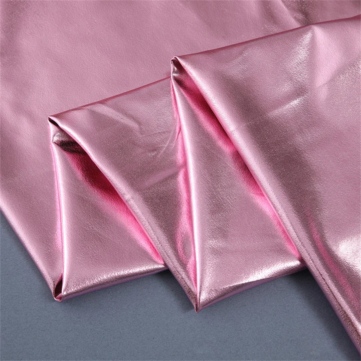 Combi-Short sans manches effet metallique Loycia