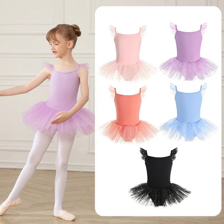 Justaucorps tutu paillettes avec bretelles fantaisie Elen