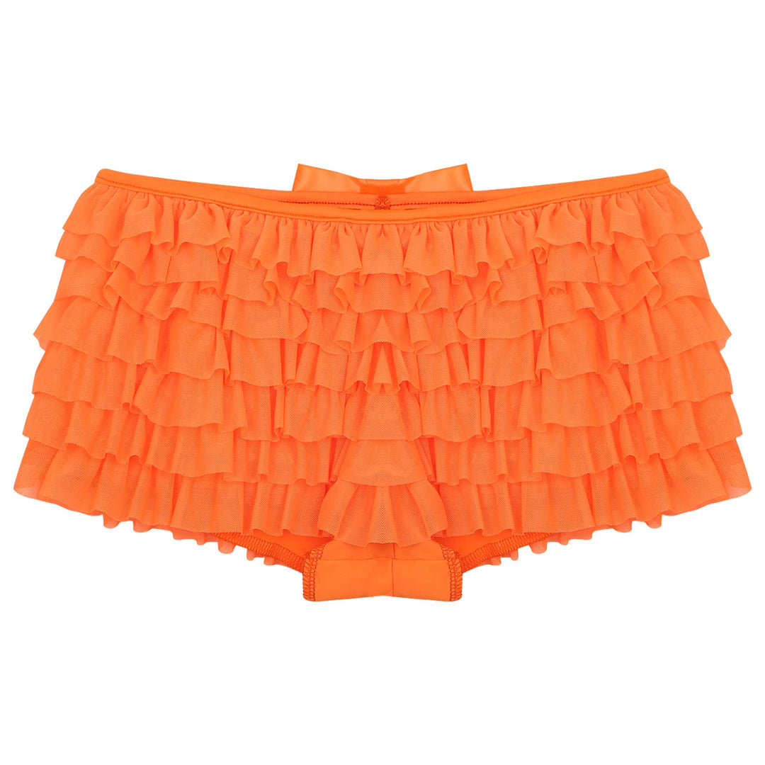Pantie short court à volants