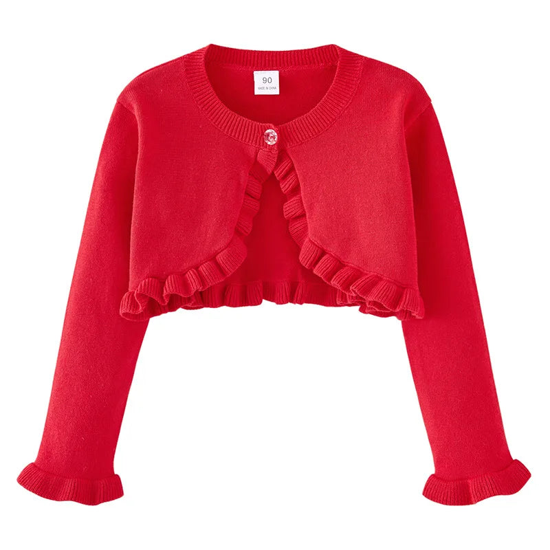 Veste courte manches longues avec bouton