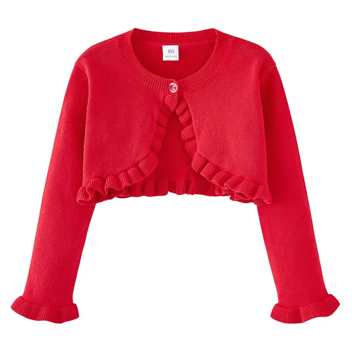 Veste courte manches longues avec bouton