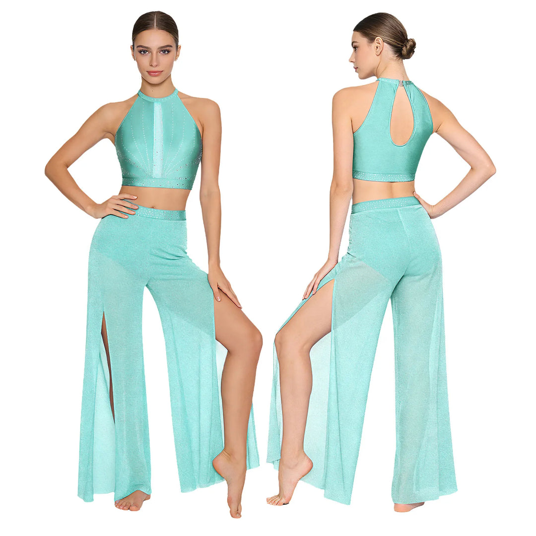Ensemble Back Hollow-out Top pantalon Tracy