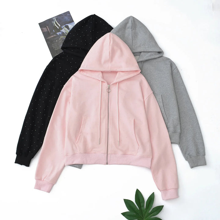 Veste Sweat loose capuche et zip