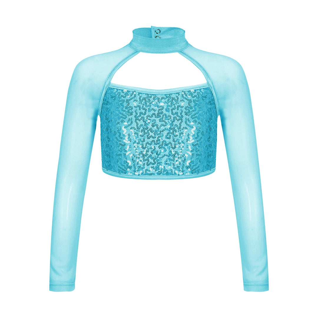 Top manches longues avec sequins Uma