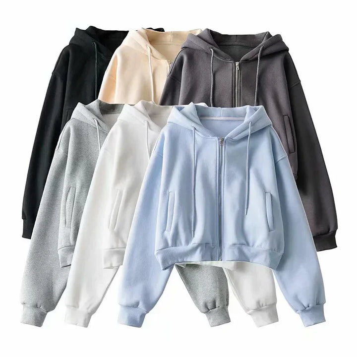 Veste capuche Loose-Fit avec zip