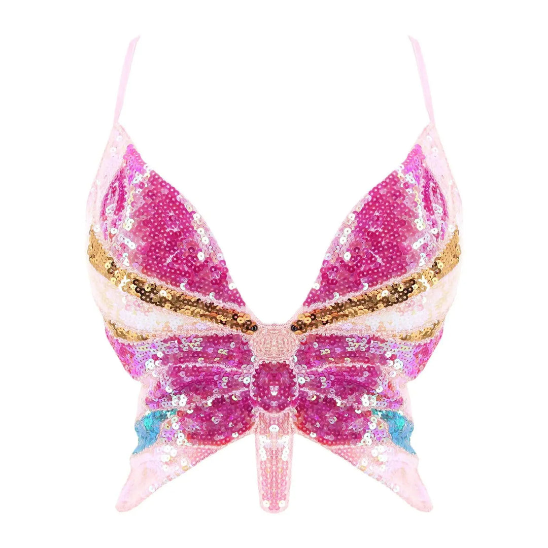Bustier Paillettes Papillon