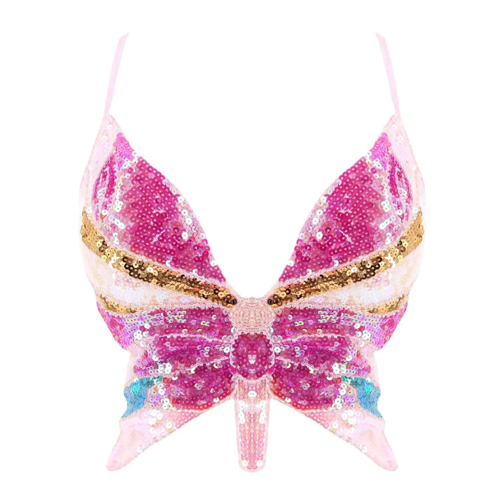Bustier Paillettes Papillon