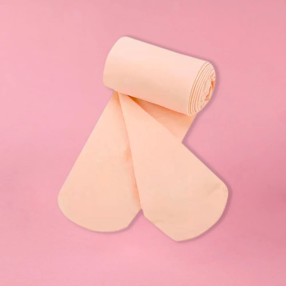 Collants danse avec pieds pour enfants coloris beige ou blanc