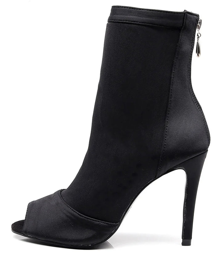 Bottines danse Assa noir Rubber sole Talons de 6 à 11cm